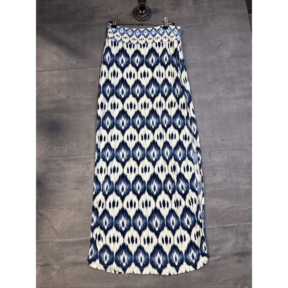 Maeve Maxi Skirt Ikat/ogee Geometric Design Small